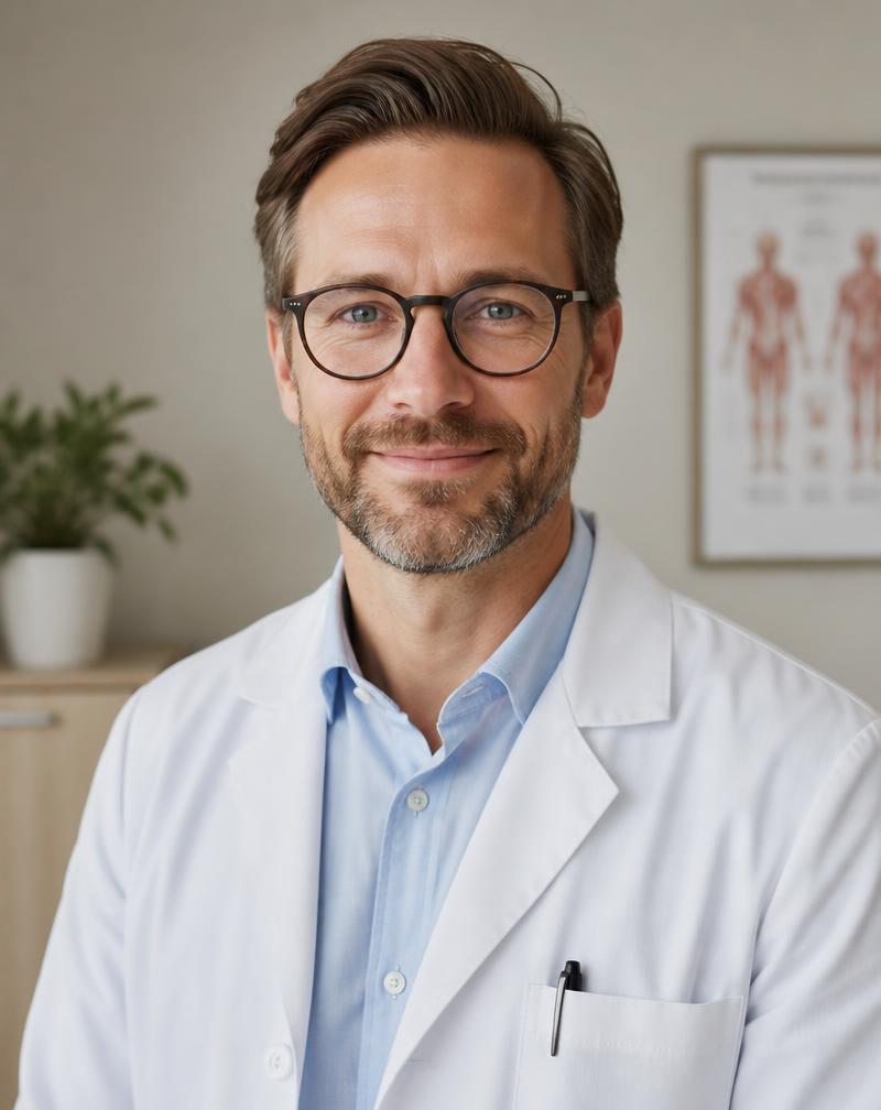 Portret lekarza Pawła Nowaka, pediatry w Centrum Medycznym Medica